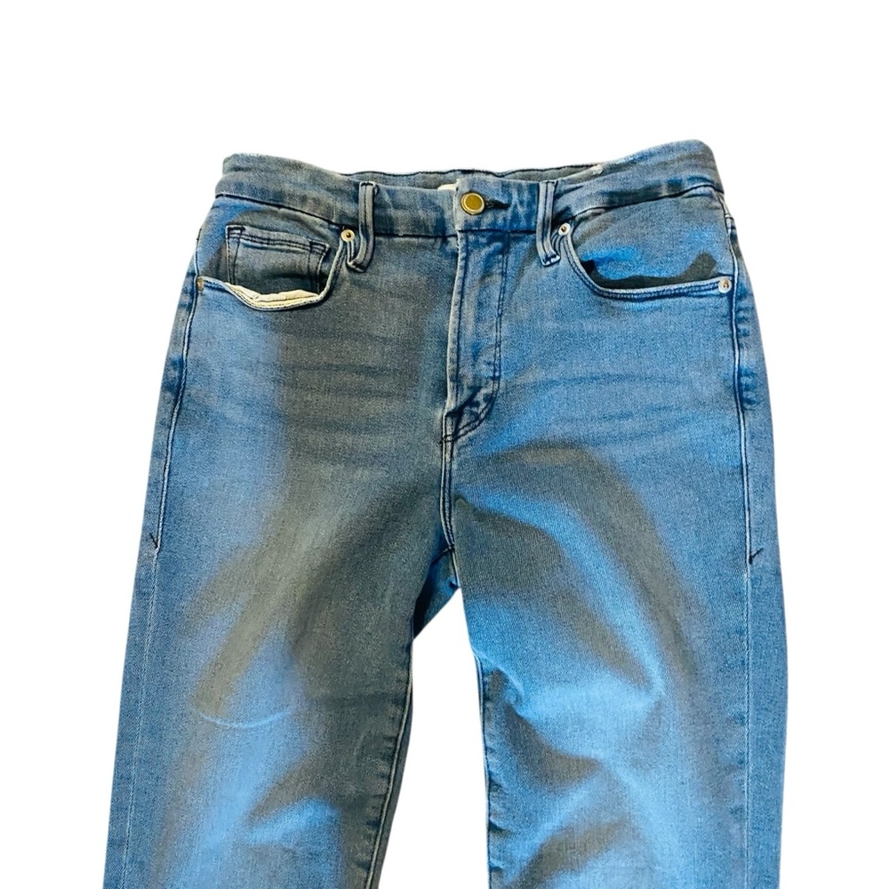 Good American Good Straight Split Pockets Jeans - Picture 6 of 9